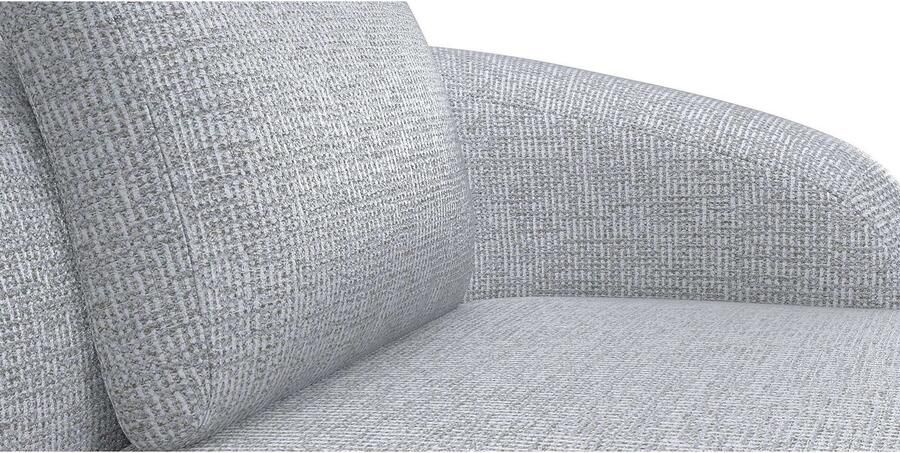 FLEXLUX Zithoek Torino rond L-vorm bankhoek met recamière longchair-sofa