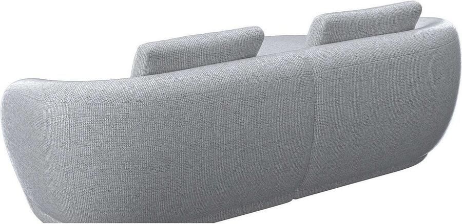 FLEXLUX Zithoek Torino rond L-vorm bankhoek met recamière longchair-sofa - Foto 3
