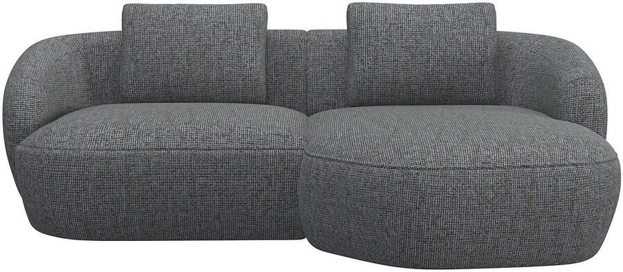 FLEXLUX Zithoek Torino rond L-vorm bankhoek met recamière longchair-sofa - Foto 4