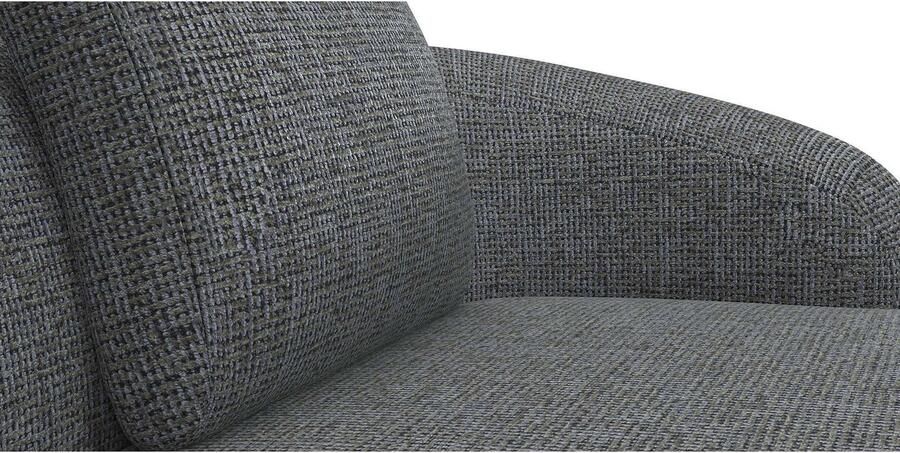 FLEXLUX Zithoek Torino rond L-vorm bankhoek met recamière longchair-sofa