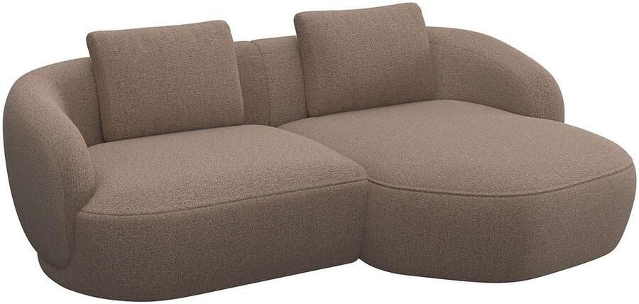 FLEXLUX Zithoek Torino rond L-vorm bankhoek met recamière longchair-sofa - Foto 3