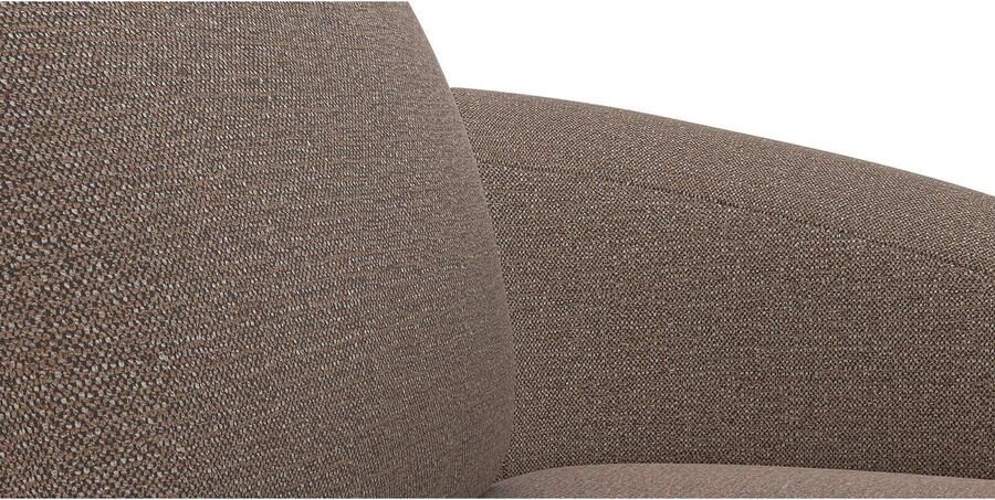 FLEXLUX Zithoek Torino rond L-vorm bankhoek met recamière longchair-sofa