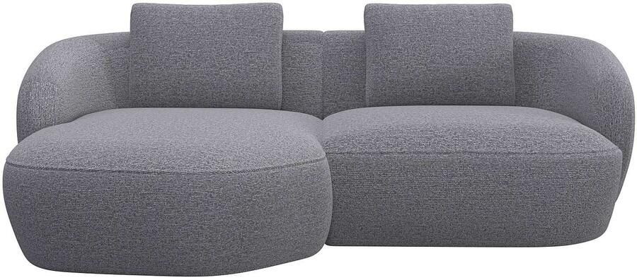 FLEXLUX Zithoek Torino rond L-vorm bankhoek met recamière longchair-sofa - Foto 4