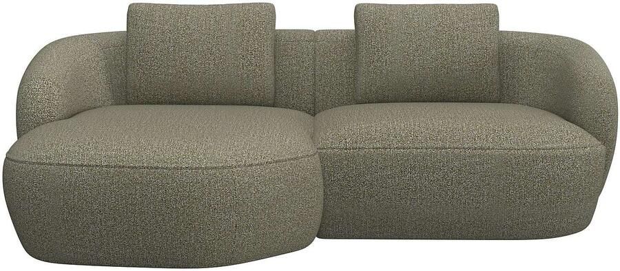 FLEXLUX Zithoek Torino rond L-vorm bankhoek met recamière longchair-sofa - Foto 4