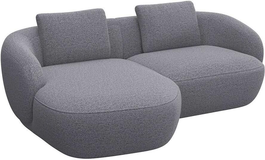 FLEXLUX Zithoek Torino rond L-vorm bankhoek met recamière longchair-sofa