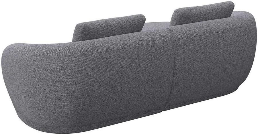 FLEXLUX Zithoek Torino rond L-vorm bankhoek met recamière longchair-sofa - Foto 2