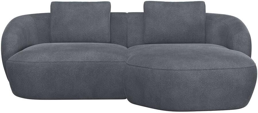 FLEXLUX Zithoek Torino rond L-vorm bankhoek met recamière longchair-sofa - Foto 4