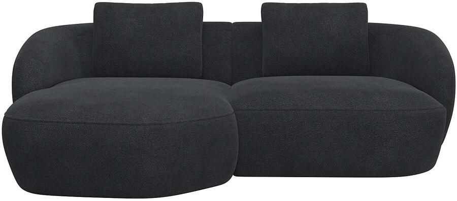 FLEXLUX Zithoek Torino rond L-vorm bankhoek met recamière longchair-sofa - Foto 4