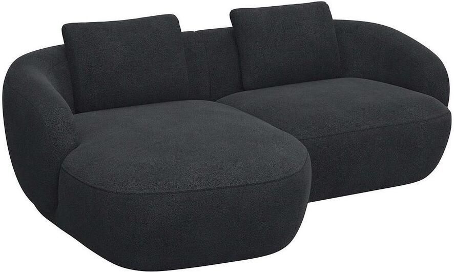 FLEXLUX Zithoek Torino rond L-vorm bankhoek met recamière longchair-sofa