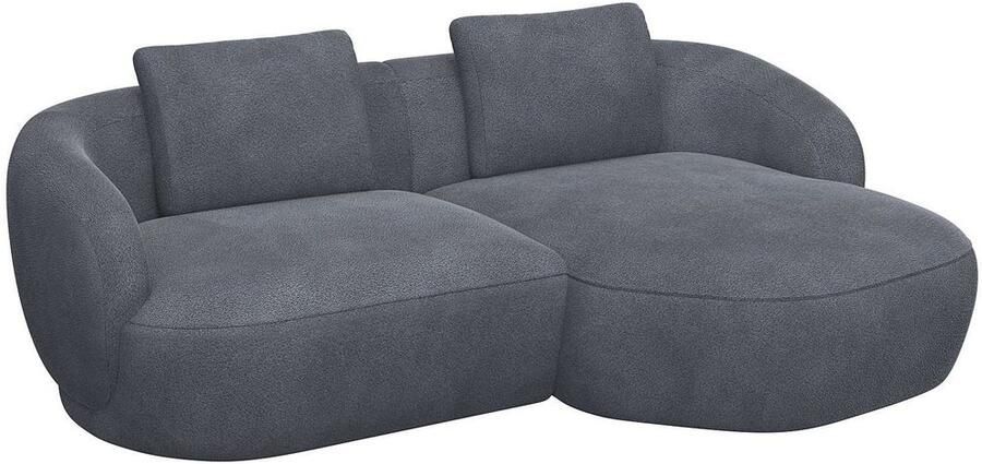 FLEXLUX Zithoek Torino rond L-vorm bankhoek met recamière longchair-sofa - Foto 2