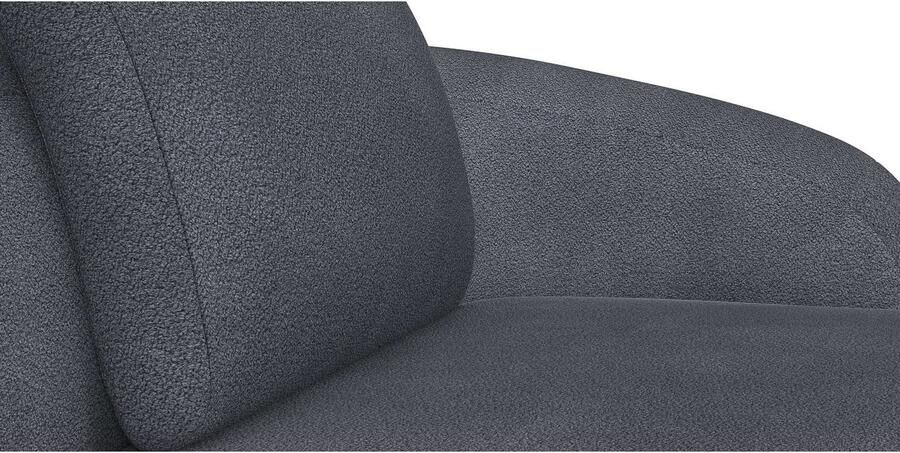 FLEXLUX Zithoek Torino rond L-vorm bankhoek met recamière longchair-sofa