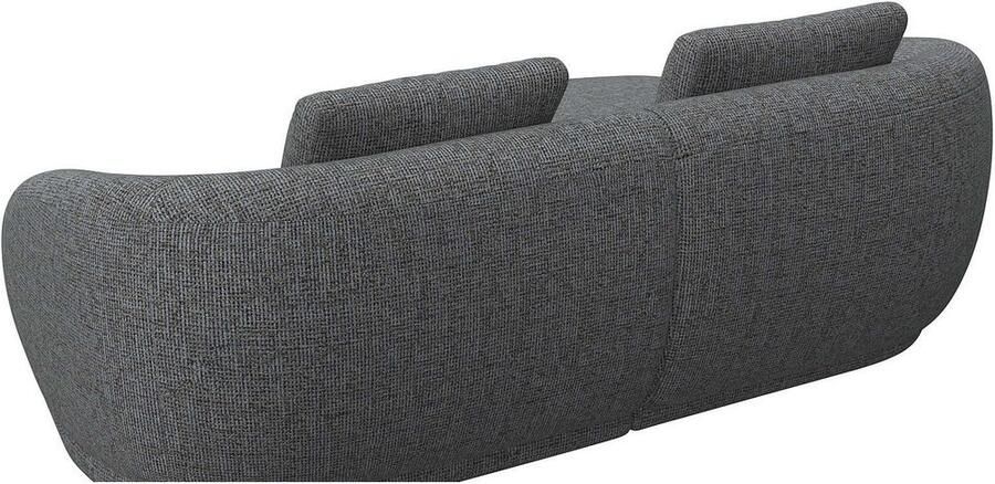 FLEXLUX Zithoek Torino rond L-vorm bankhoek met recamière longchair-sofa - Foto 3