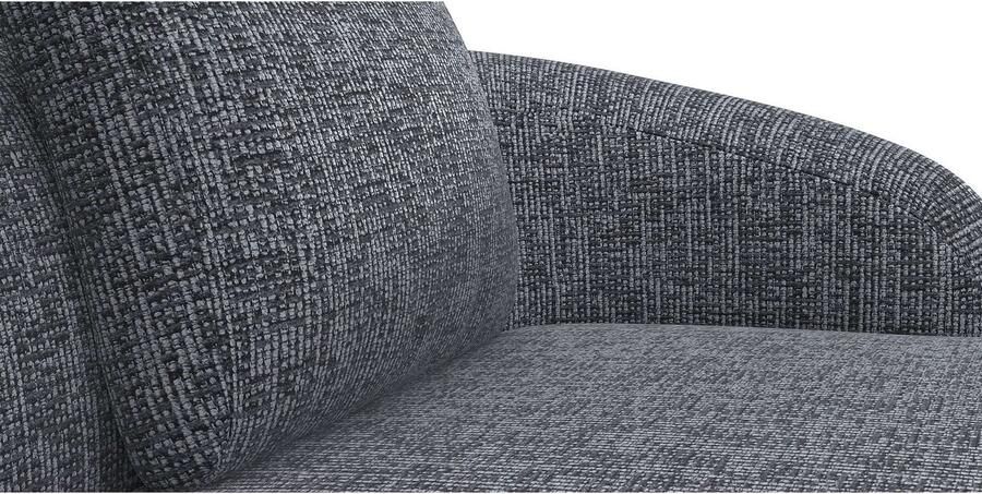 FLEXLUX Zithoek Torino rond L-vorm bankhoek met recamière longchair-sofa