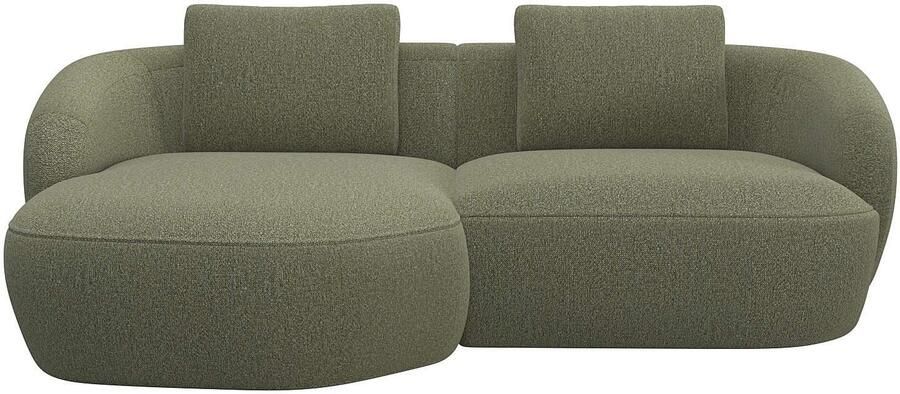 FLEXLUX Zithoek Torino rond L-vorm bankhoek met recamière longchair-sofa - Foto 4