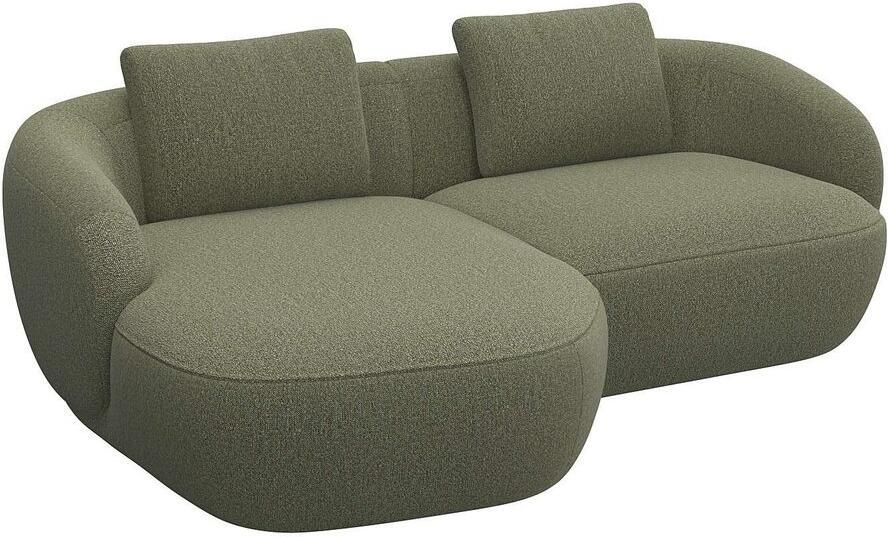 FLEXLUX Zithoek Torino rond L-vorm bankhoek met recamière longchair-sofa