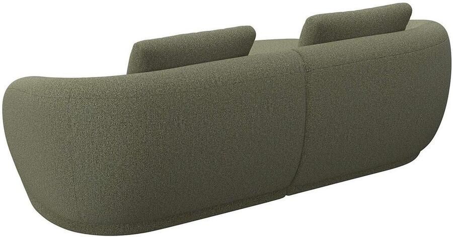 FLEXLUX Zithoek Torino rond L-vorm bankhoek met recamière longchair-sofa - Foto 2