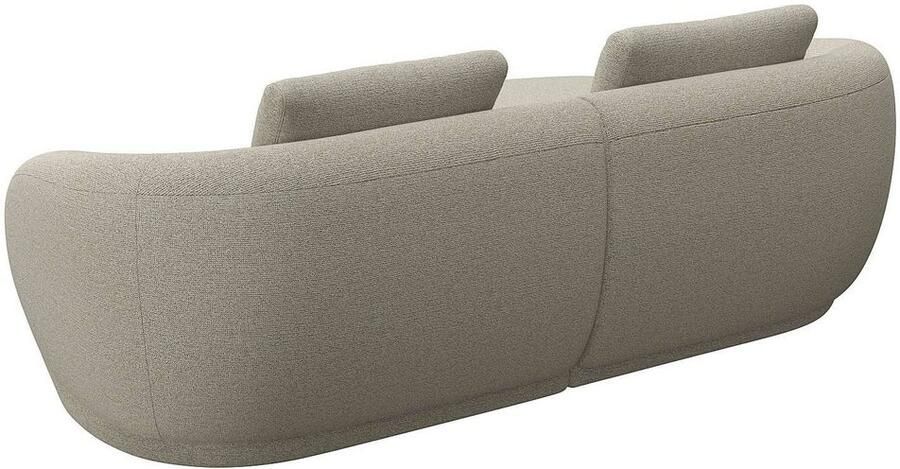 FLEXLUX Zithoek Torino rond L-vorm bankhoek met recamière longchair-sofa - Foto 2