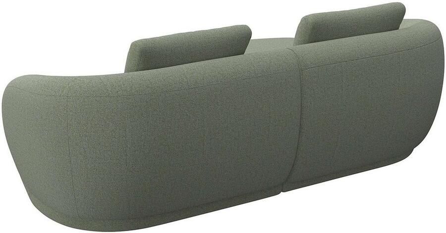 FLEXLUX Zithoek Torino rond L-vorm bankhoek met recamière longchair-sofa - Foto 2