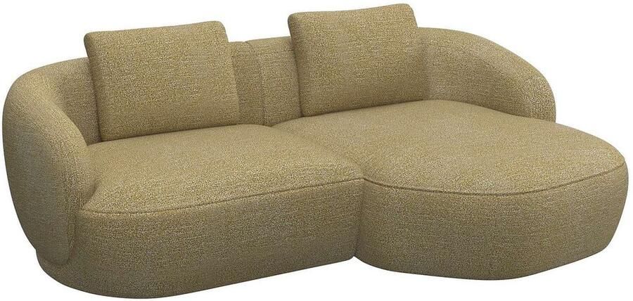 FLEXLUX Zithoek Torino rond L-vorm bankhoek met recamière longchair-sofa - Foto 2