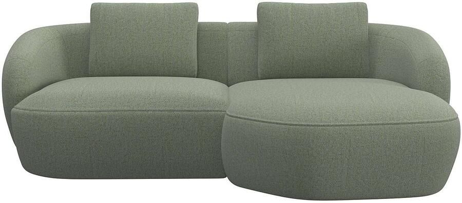 FLEXLUX Zithoek Torino rond L-vorm bankhoek met recamière longchair-sofa - Foto 4