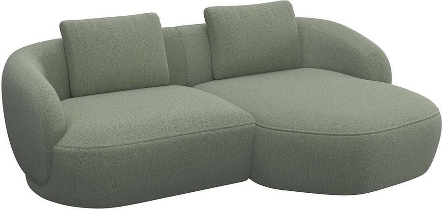 FLEXLUX Zithoek Torino rond L-vorm bankhoek met recamière longchair-sofa - Foto 3