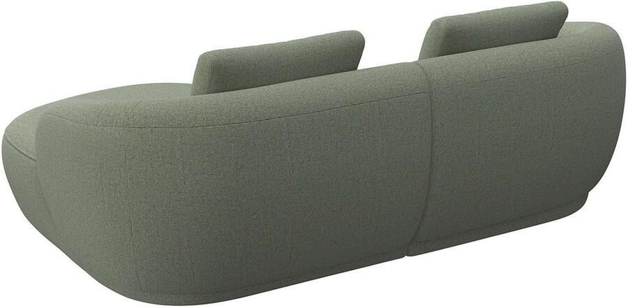 FLEXLUX Zithoek Torino rond L-vorm bankhoek met recamière longchair-sofa - Foto 2