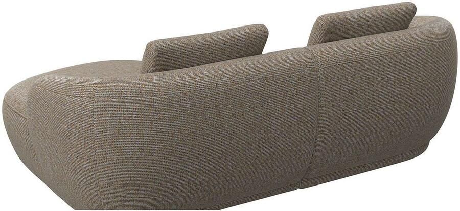FLEXLUX Zithoek Torino rond L-vorm bankhoek met recamière longchair-sofa - Foto 3