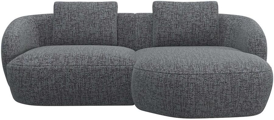 FLEXLUX Zithoek Torino rond L-vorm bankhoek met recamière longchair-sofa - Foto 4