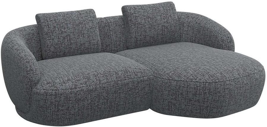FLEXLUX Zithoek Torino rond L-vorm bankhoek met recamière longchair-sofa - Foto 2