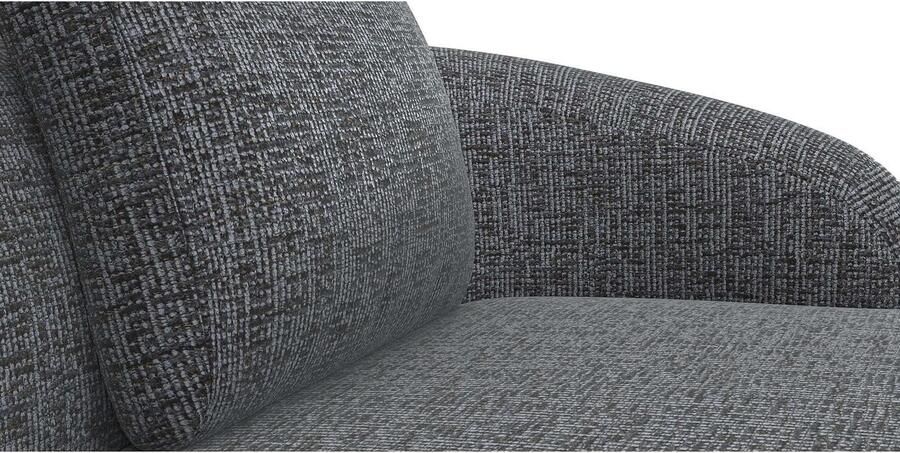 FLEXLUX Zithoek Torino rond L-vorm bankhoek met recamière longchair-sofa