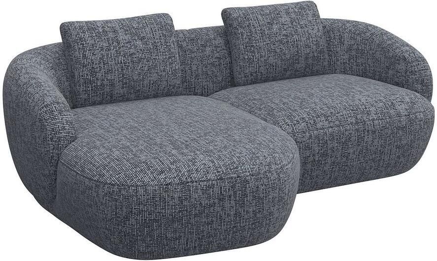 FLEXLUX Zithoek Torino rond L-vorm bankhoek met recamière longchair-sofa