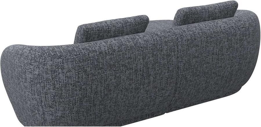 FLEXLUX Zithoek Torino rond L-vorm bankhoek met recamière longchair-sofa - Foto 3