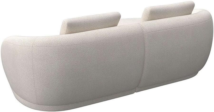 FLEXLUX Zithoek Torino rond L-vorm bankhoek met recamière longchair-sofa - Foto 2