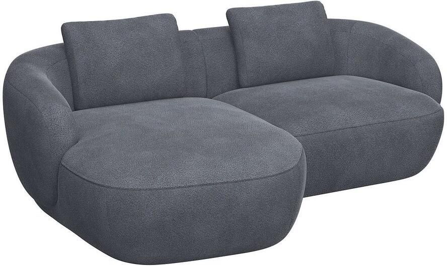 FLEXLUX Zithoek Torino rond L-vorm bankhoek met recamière longchair-sofa