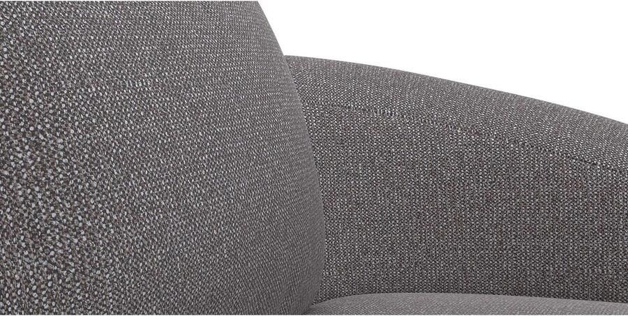 FLEXLUX Zithoek Torino rond L-vorm bankhoek met recamière longchair-sofa