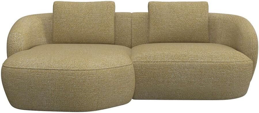 FLEXLUX Zithoek Torino rond L-vorm bankhoek met recamière longchair-sofa - Foto 4