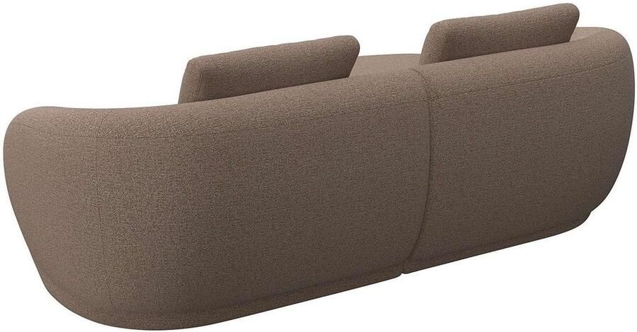 FLEXLUX Zithoek Torino rond L-vorm bankhoek met recamière longchair-sofa - Foto 2