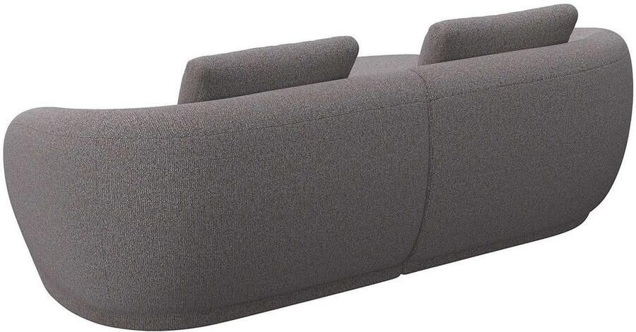 FLEXLUX Zithoek Torino rond L-vorm bankhoek met recamière longchair-sofa - Foto 2