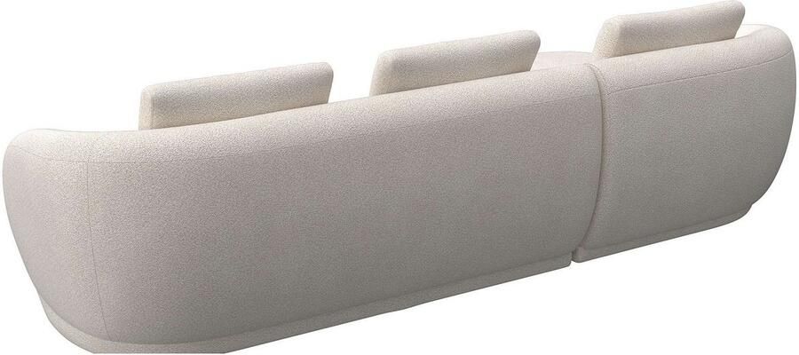 FLEXLUX Zithoek Torino rond L-vorm bankhoek met recamière longchair-sofa - Foto 3