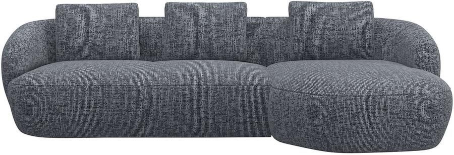 FLEXLUX Zithoek Torino rond L-vorm bankhoek met recamière longchair-sofa - Foto 4