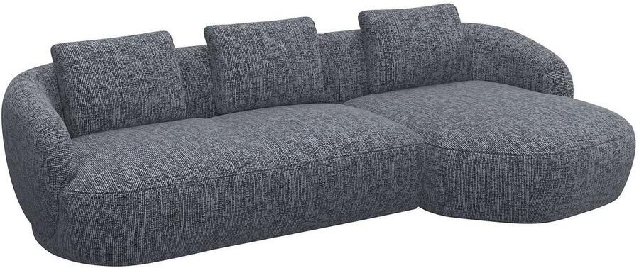 FLEXLUX Zithoek Torino rond L-vorm bankhoek met recamière longchair-sofa - Foto 2