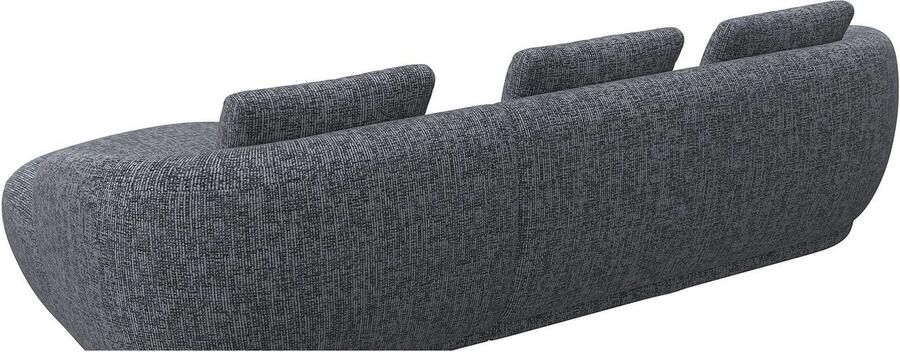 FLEXLUX Zithoek Torino rond L-vorm bankhoek met recamière longchair-sofa - Foto 3