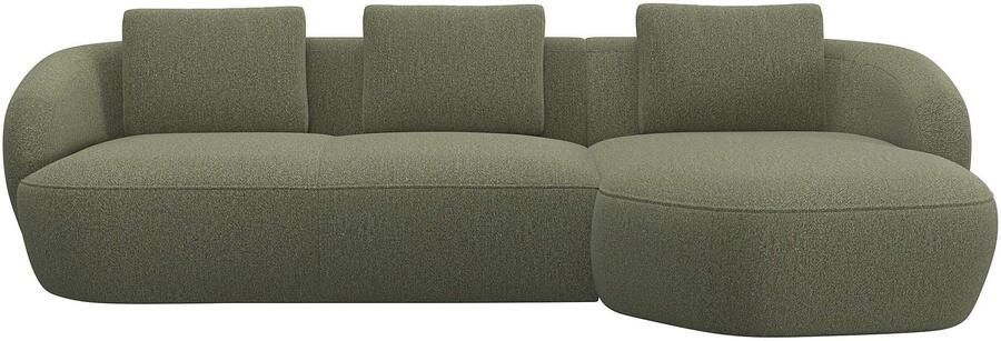 FLEXLUX Zithoek Torino rond L-vorm bankhoek met recamière longchair-sofa - Foto 4