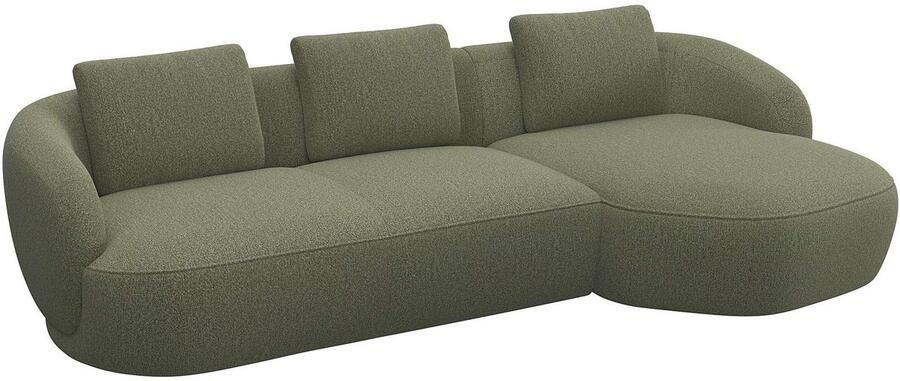 FLEXLUX Zithoek Torino rond L-vorm bankhoek met recamière longchair-sofa - Foto 3