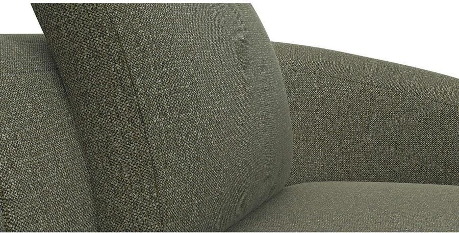 FLEXLUX Zithoek Torino rond L-vorm bankhoek met recamière longchair-sofa