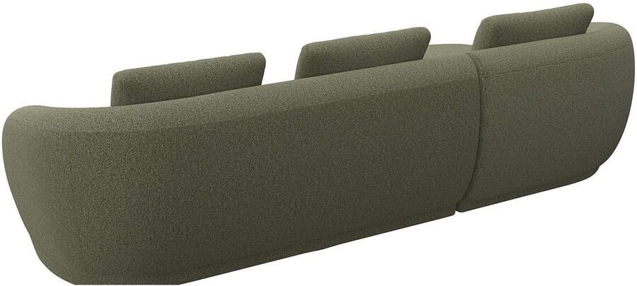 FLEXLUX Zithoek Torino rond L-vorm bankhoek met recamière longchair-sofa - Foto 3