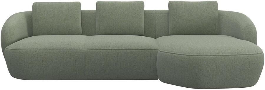 FLEXLUX Zithoek Torino rond L-vorm bankhoek met recamière longchair-sofa - Foto 4