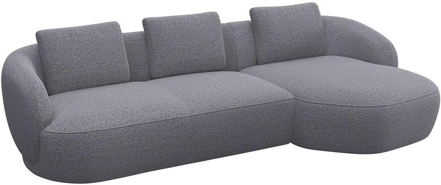 FLEXLUX Zithoek Torino rond L-vorm bankhoek met recamière longchair-sofa - Foto 3