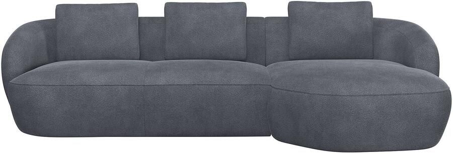 FLEXLUX Zithoek Torino rond L-vorm bankhoek met recamière longchair-sofa - Foto 4