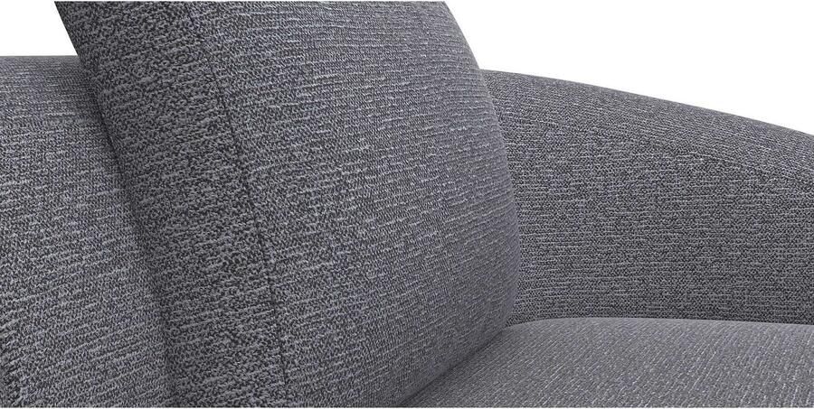 FLEXLUX Zithoek Torino rond L-vorm bankhoek met recamière longchair-sofa